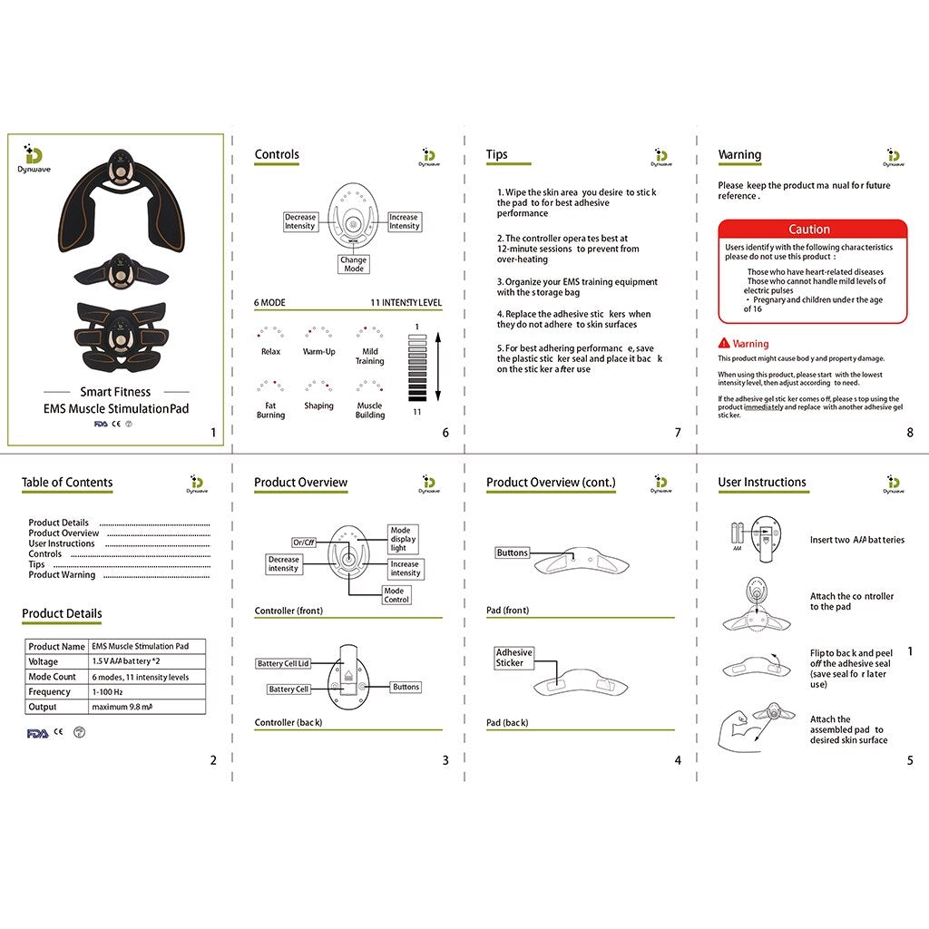 EMS Abdominal Muscle Stimulator