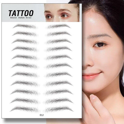 4D Waterproof Eyebrow Tattoo Stickers