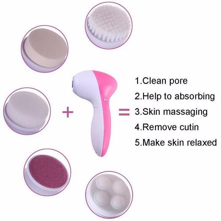5 in 1 Electric Facial Cleansing Brush Set